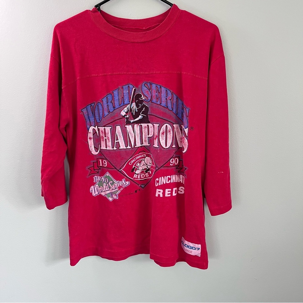 Vintage Cincinatti Reds shirt flawed Large